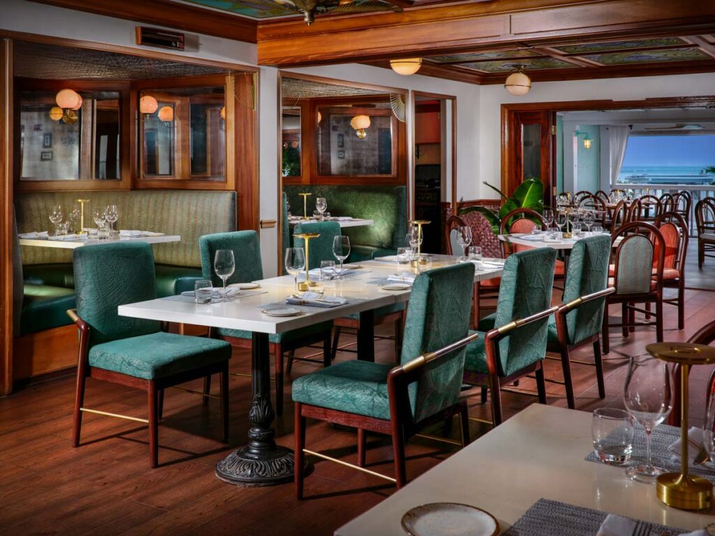 Tables Inside Hot Tin Roof.