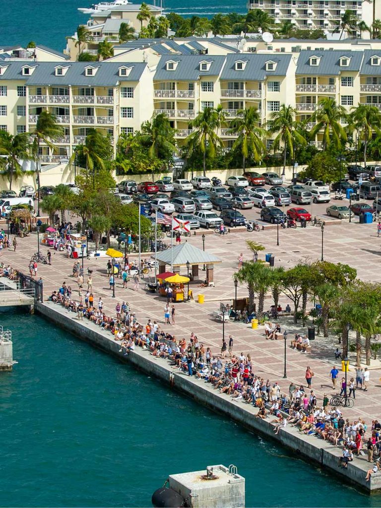 Mallory Square With A Crowd.
