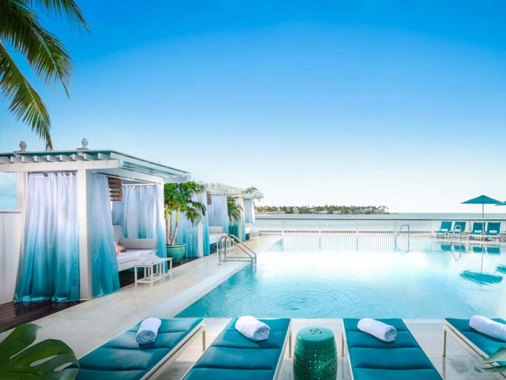 Ocean Key Pool And Cabanas.