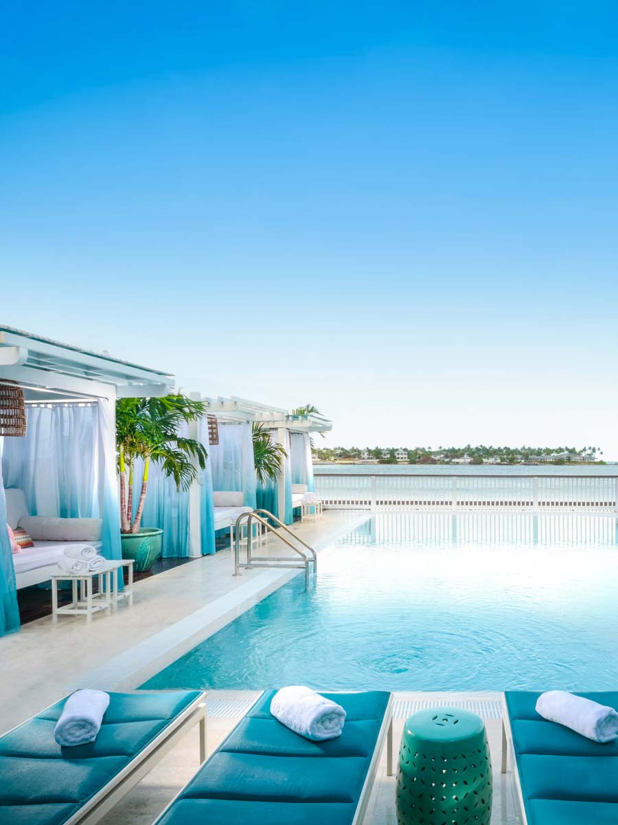 The Ocean Key Pool And Cabanas.