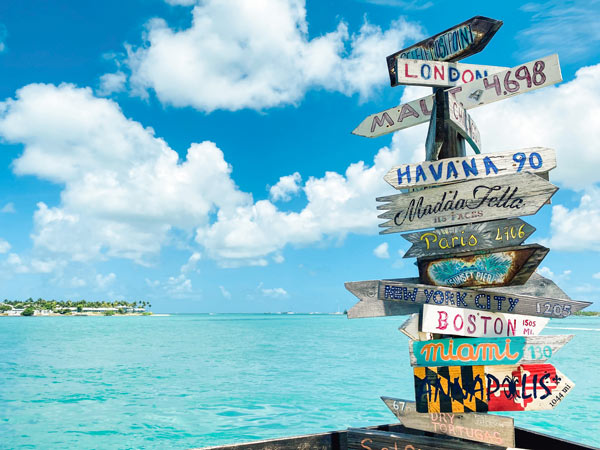 Key West Direction Signs